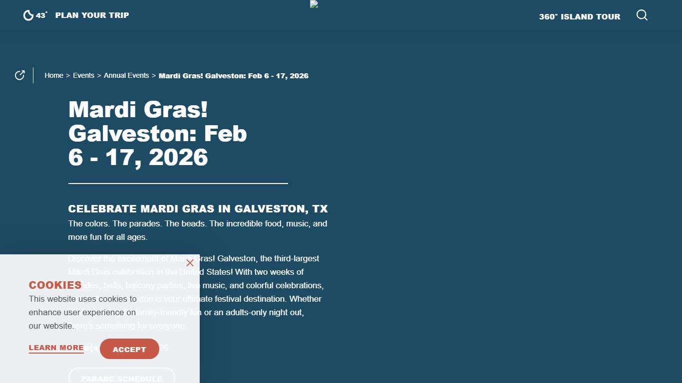 Mardi Gras! Galveston 2026 Event Details Visit Galveston