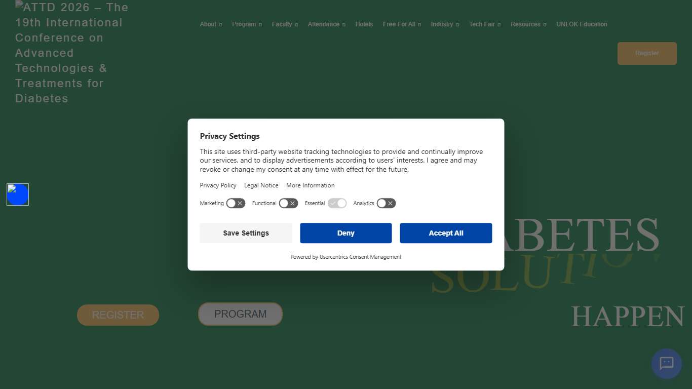 ATTD 2026: Diabetes Congress, 11-14 March